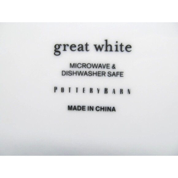 Pottery Barn Great White l1 3/4" Dinner Plate VGC - Picture 6 of 9